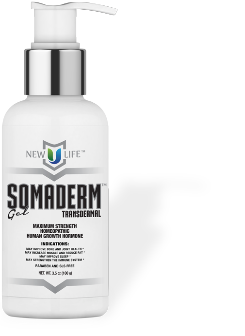 SOMADERM™ GEL "The Only FDA Registered Topical HGH Anti-Aging Gel"!