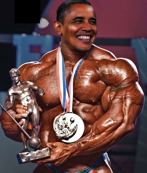 obama body builder