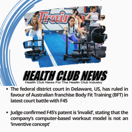 Judge confirmed F45’s patent is ‘invalid’, stating that the company’s computer-based workout model is not an ‘inventive concept’