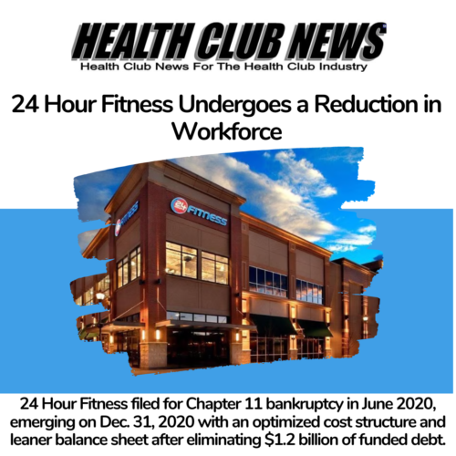 24 Hour Fitness Undergoes a Reduction in Workforce
