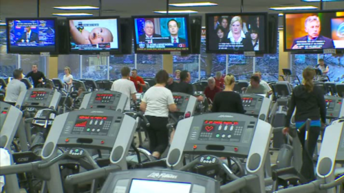 LifeTime Fitness turning off national news networks