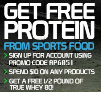 Get FREE protein for signing up with us.