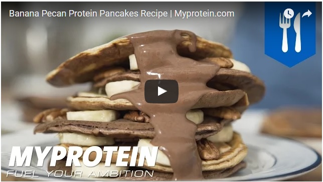 Banana Pecan Protein Pancakes Recipe |