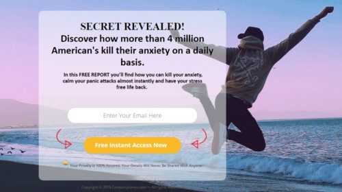 SECRET REVEALED!Discover how more than 4 million American’s kill their anxiety on a daily basis.